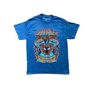 The Mighty Van Halen World Vacation Tour 1979 Vintage Wash Band Tee NEW